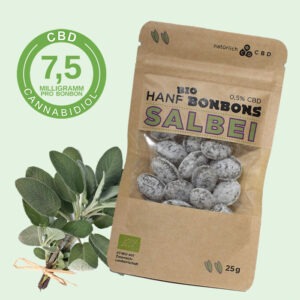 CBD BIO Hanfbonbons Salbei